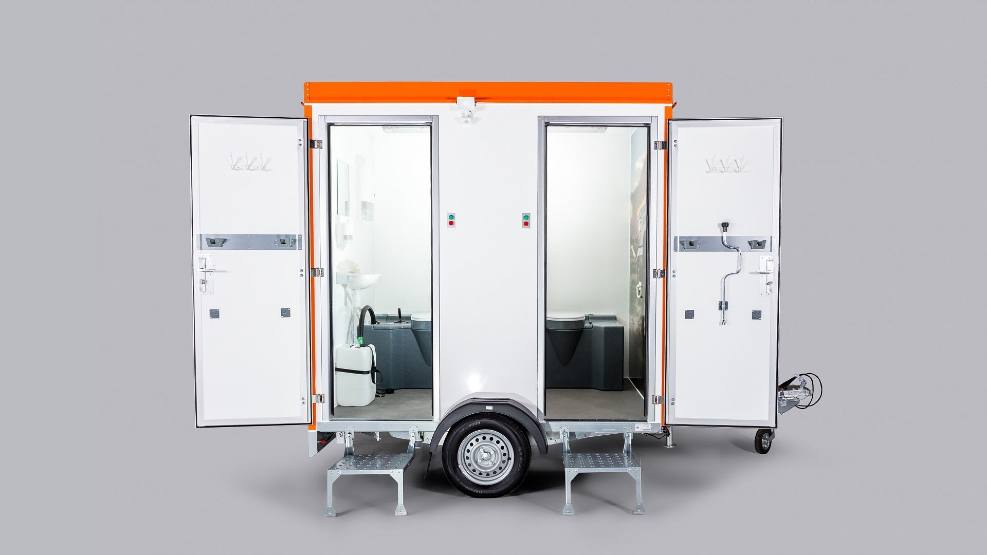 Mobile double toilet 300L Mobile double toilet 300L